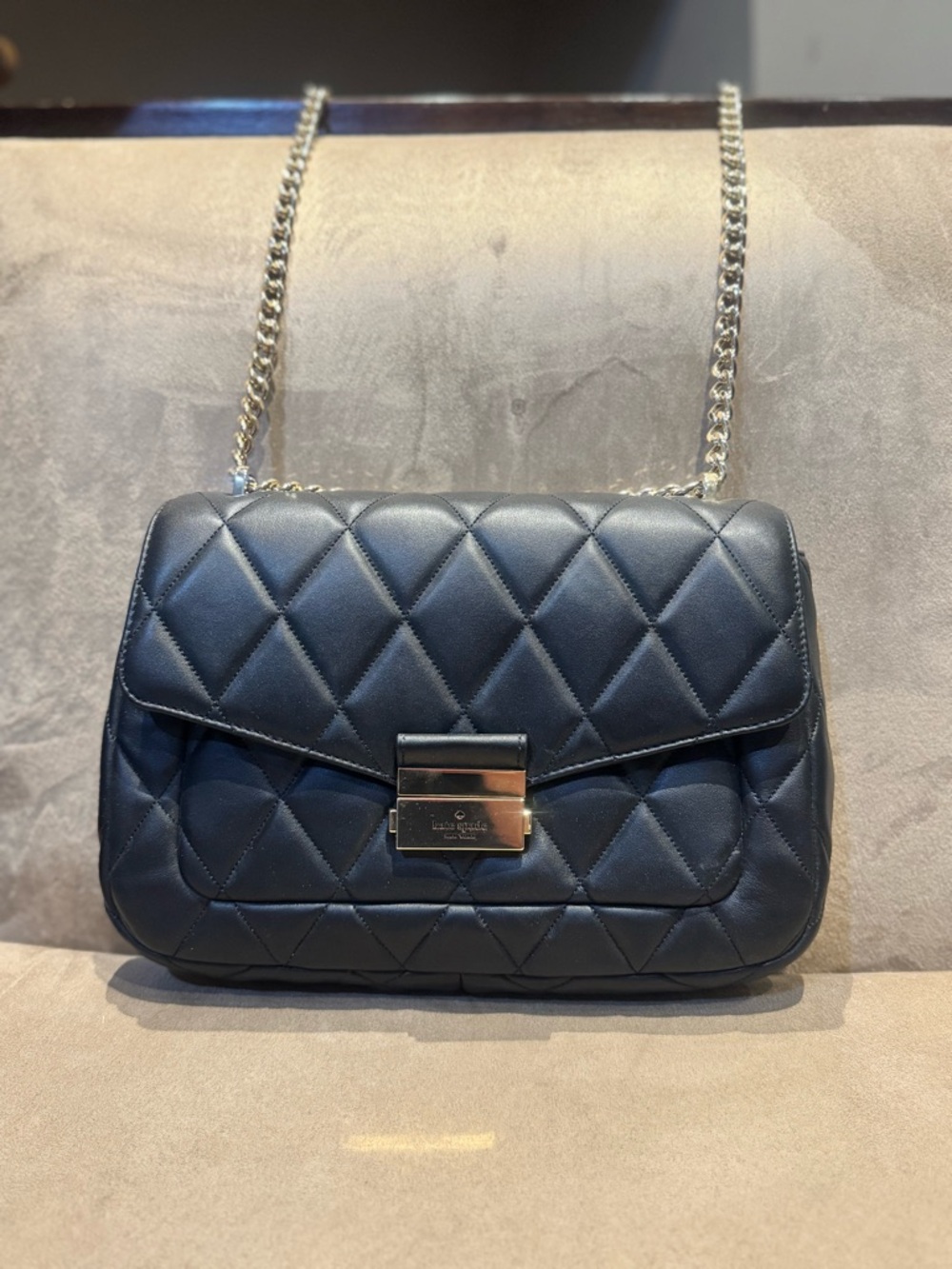 Kate Spade Quilted Black Shoulder Bag